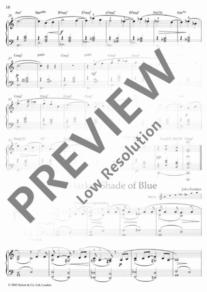 Blues pieces for piano solo