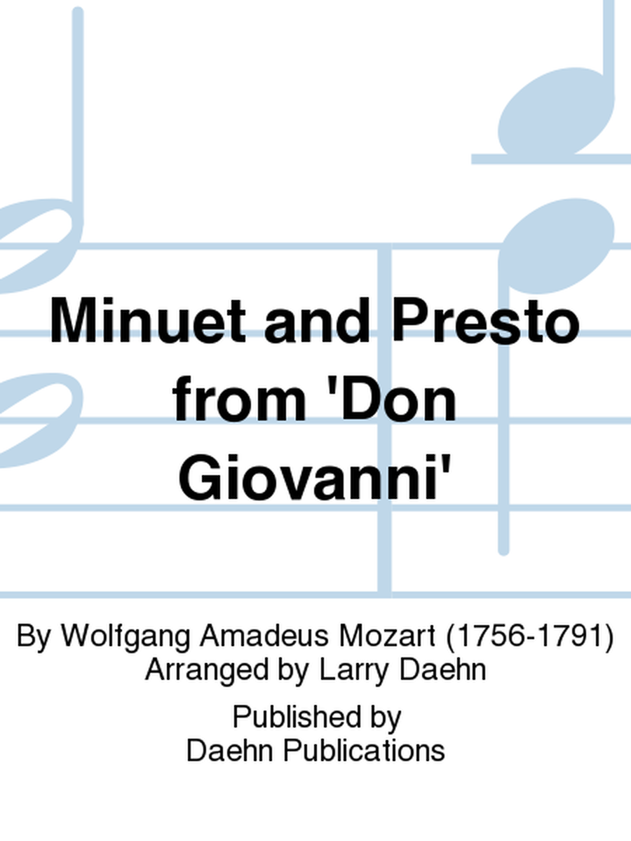 Minuet and Presto from 'Don Giovanni' image number null