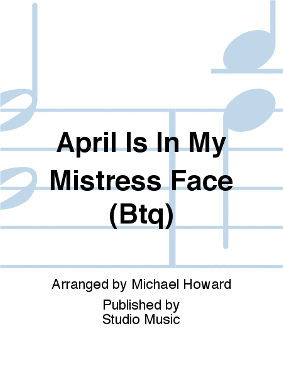April Is In My Mistress Face (Btq) Tuba Quartet scores gallery preview page 1