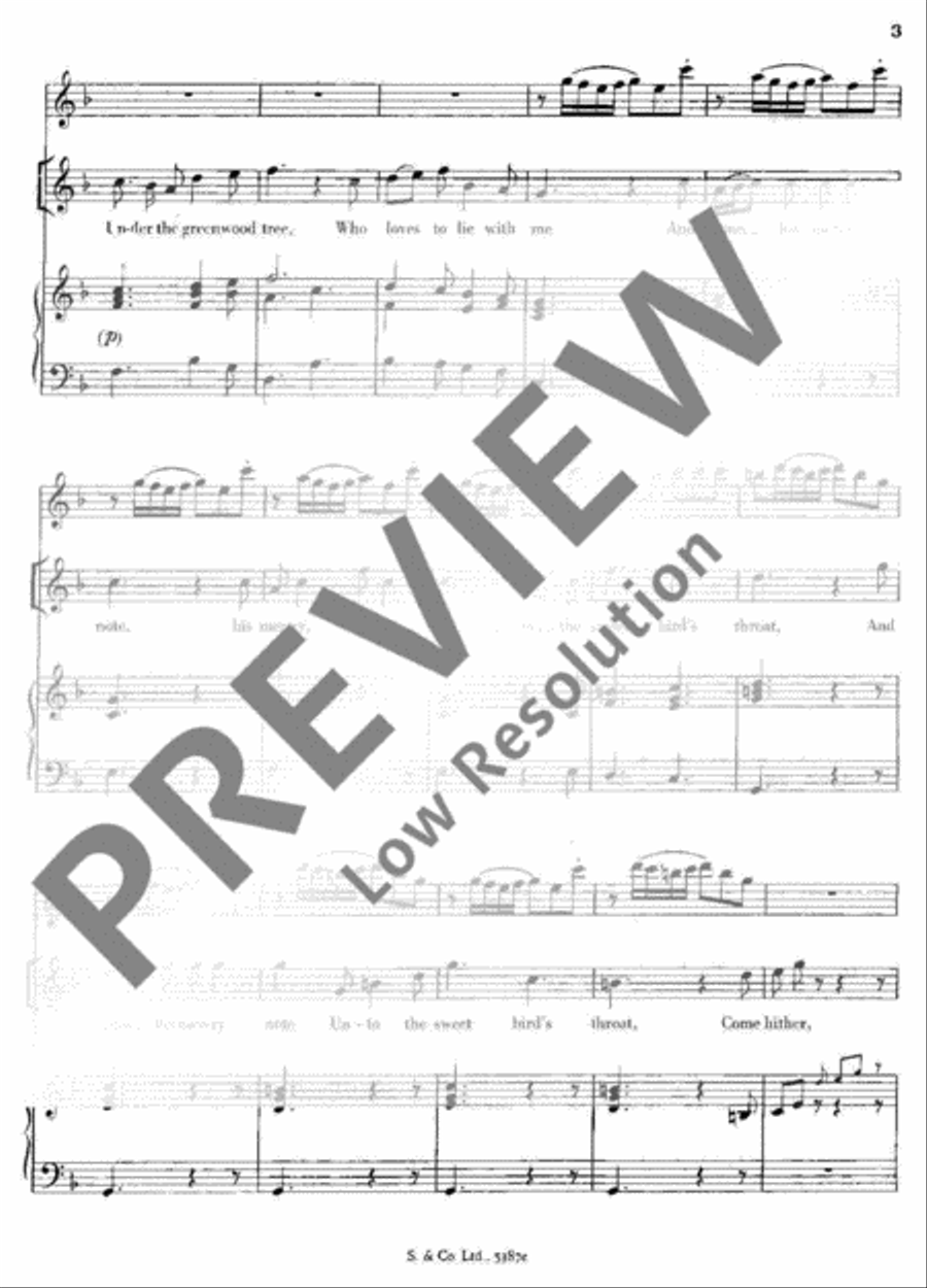Under the Greenwood Tree Under the Greenwood Tree Recorder scores gallery preview page 4
