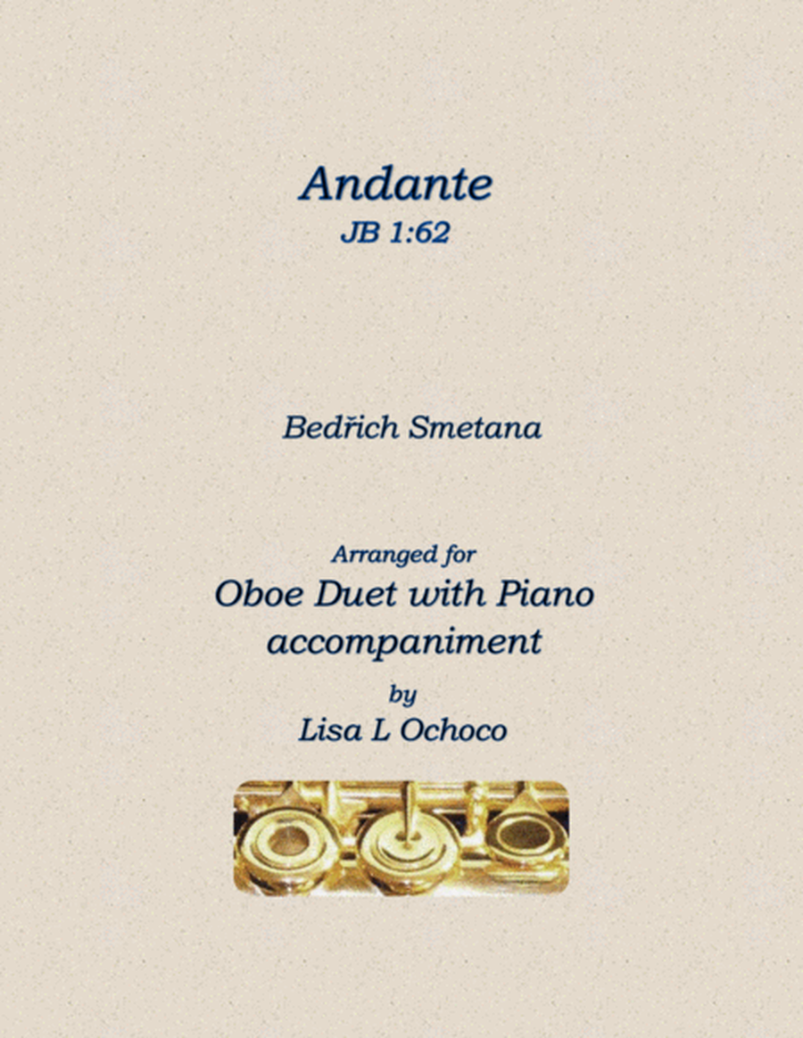 Andante JB 1:62 for Oboe Duet and Piano image number null