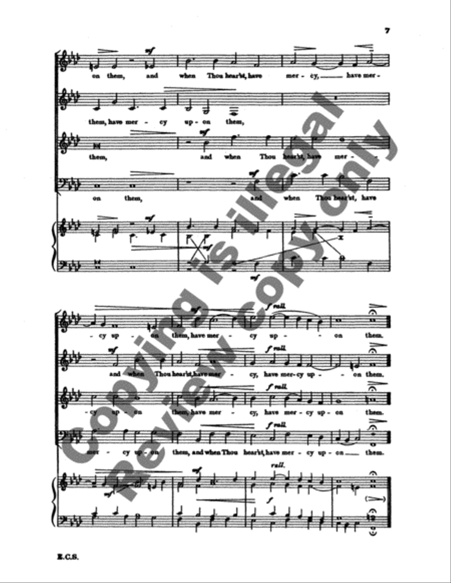 Hear The Voice and Prayer 4-Part scores gallery preview page 5