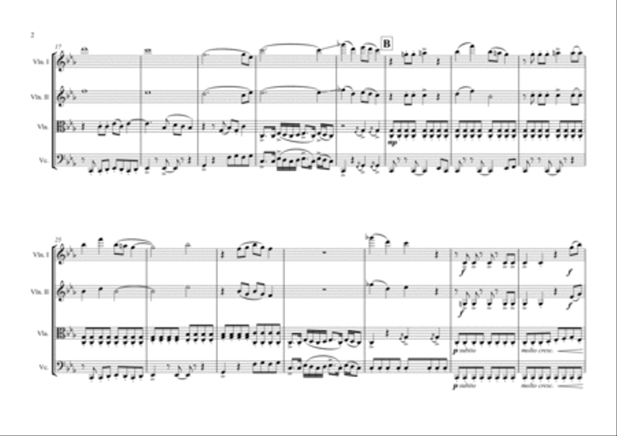 Toxic String Quartet scores gallery preview page 2
