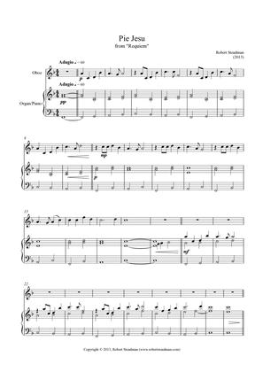 Pie Jesu (from Robert Steadman's 'Requiem') - for oboe and piano
