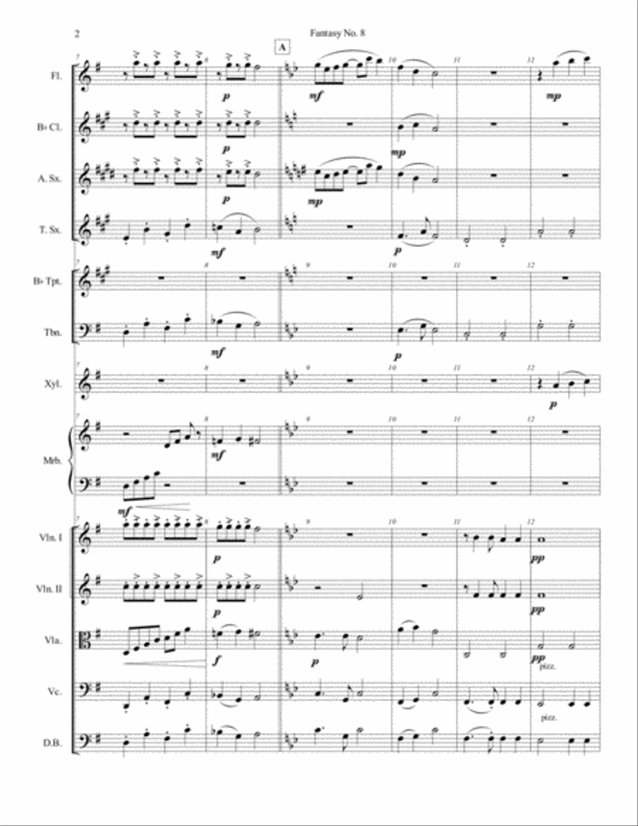 Fantasy No. 8 Full Orchestra scores gallery preview page 2