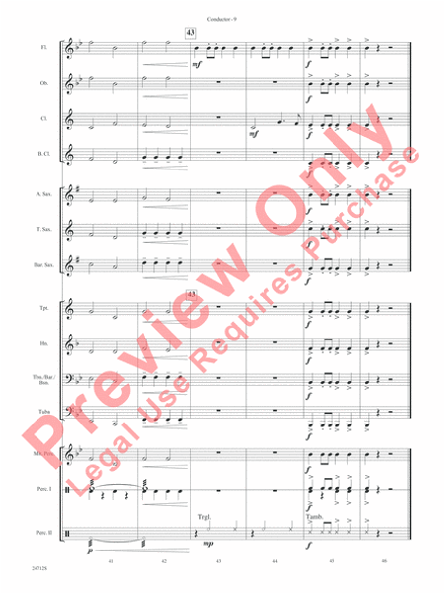Chrysalis Concert Band scores gallery preview page 12