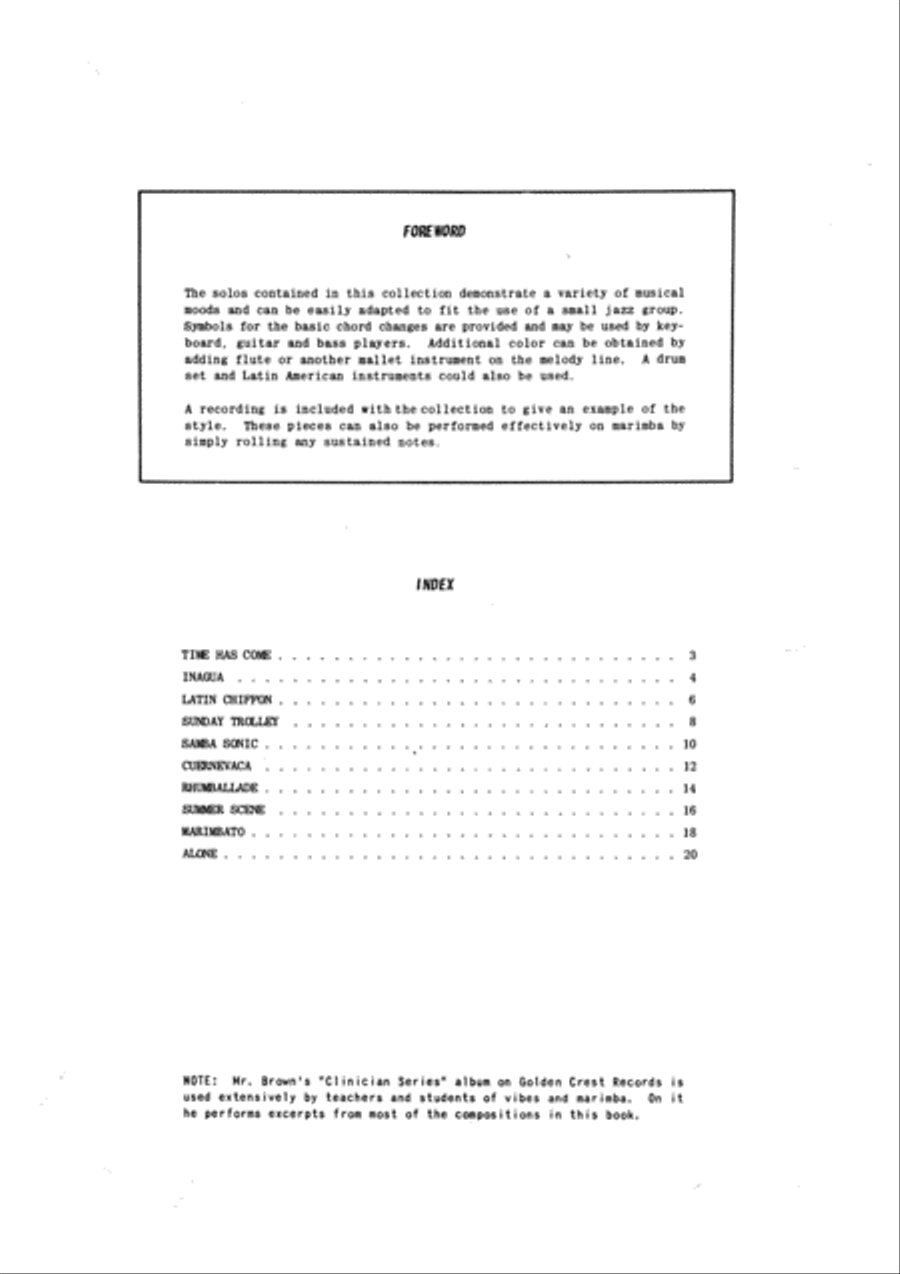 Mallets In Mind Percussion scores gallery preview page 3