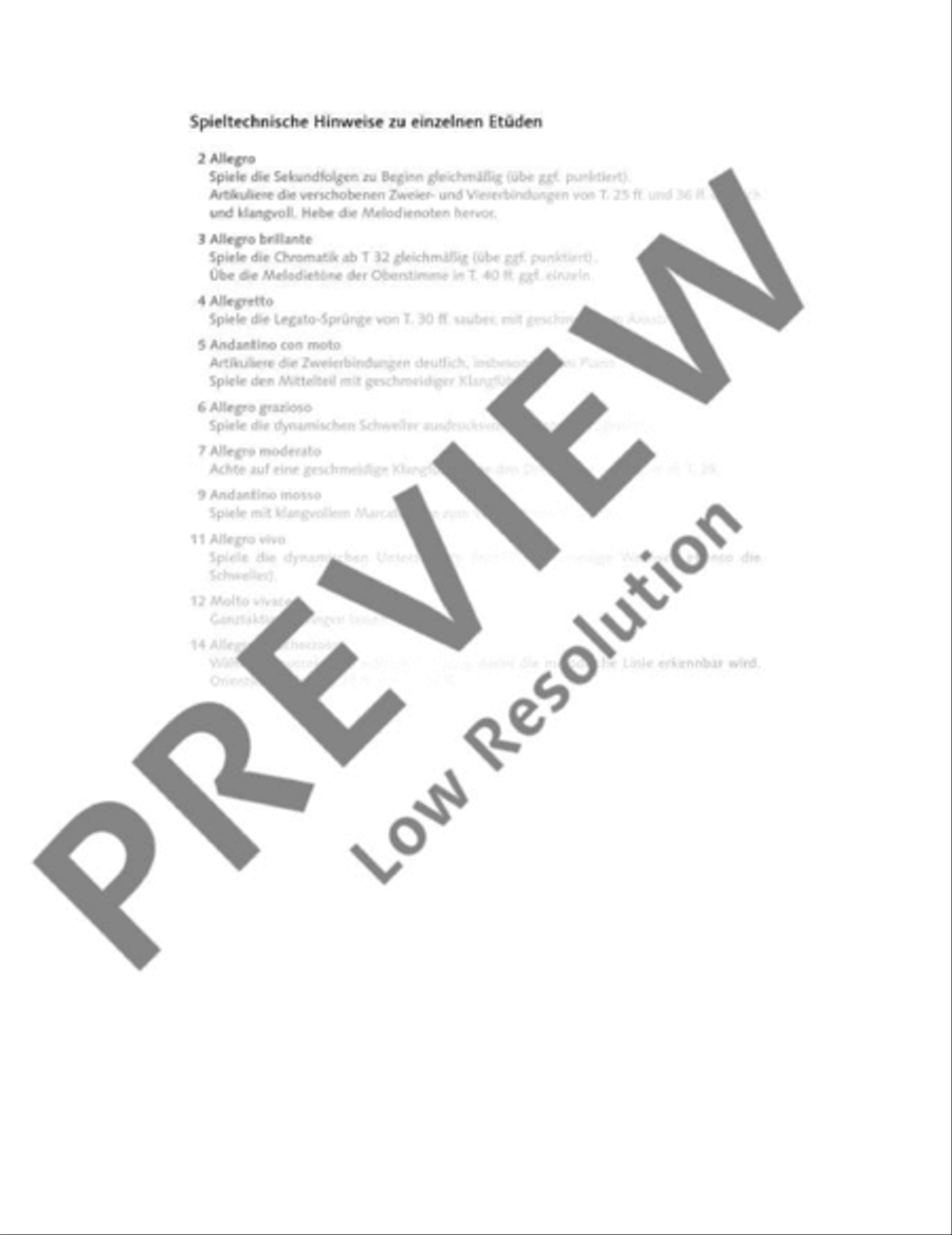 15 Etudes modernes et progressives