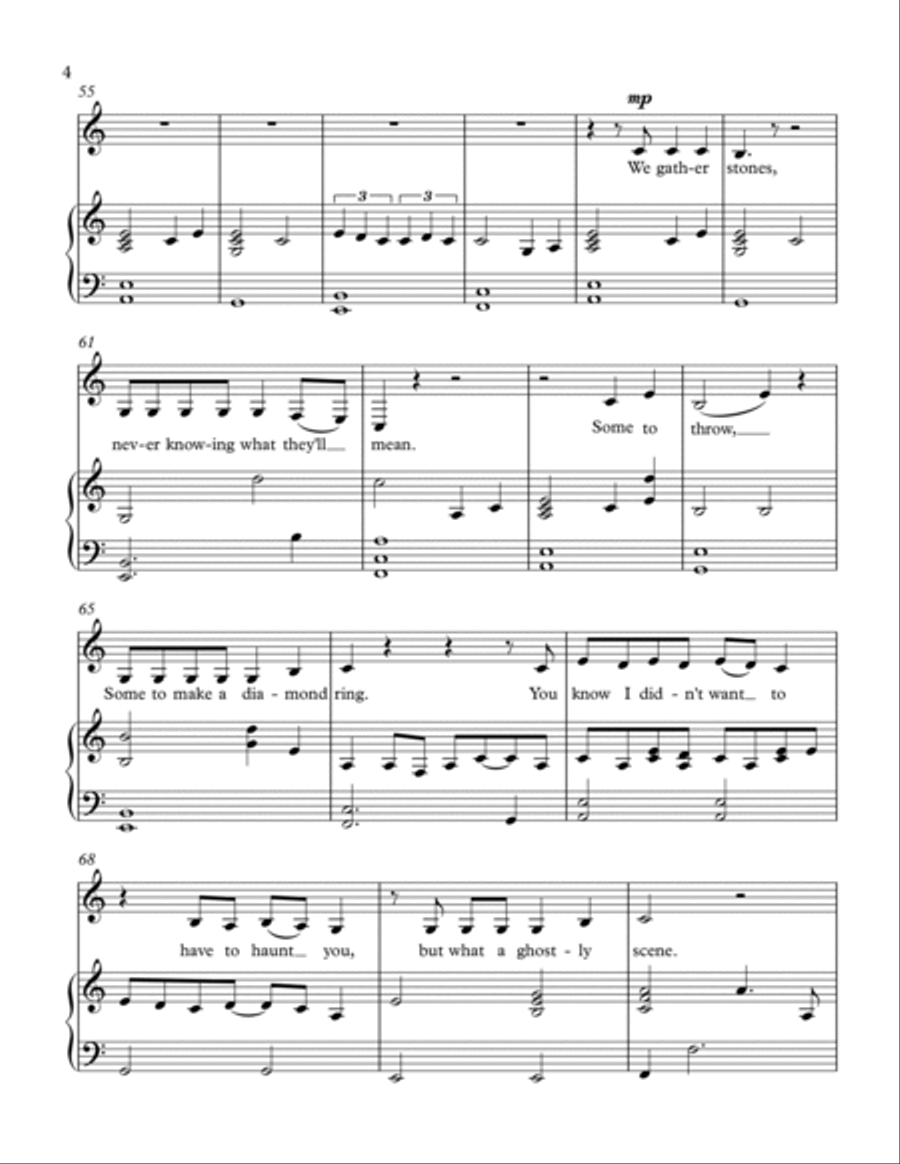 My Tears Ricochet Voice scores gallery preview page 4
