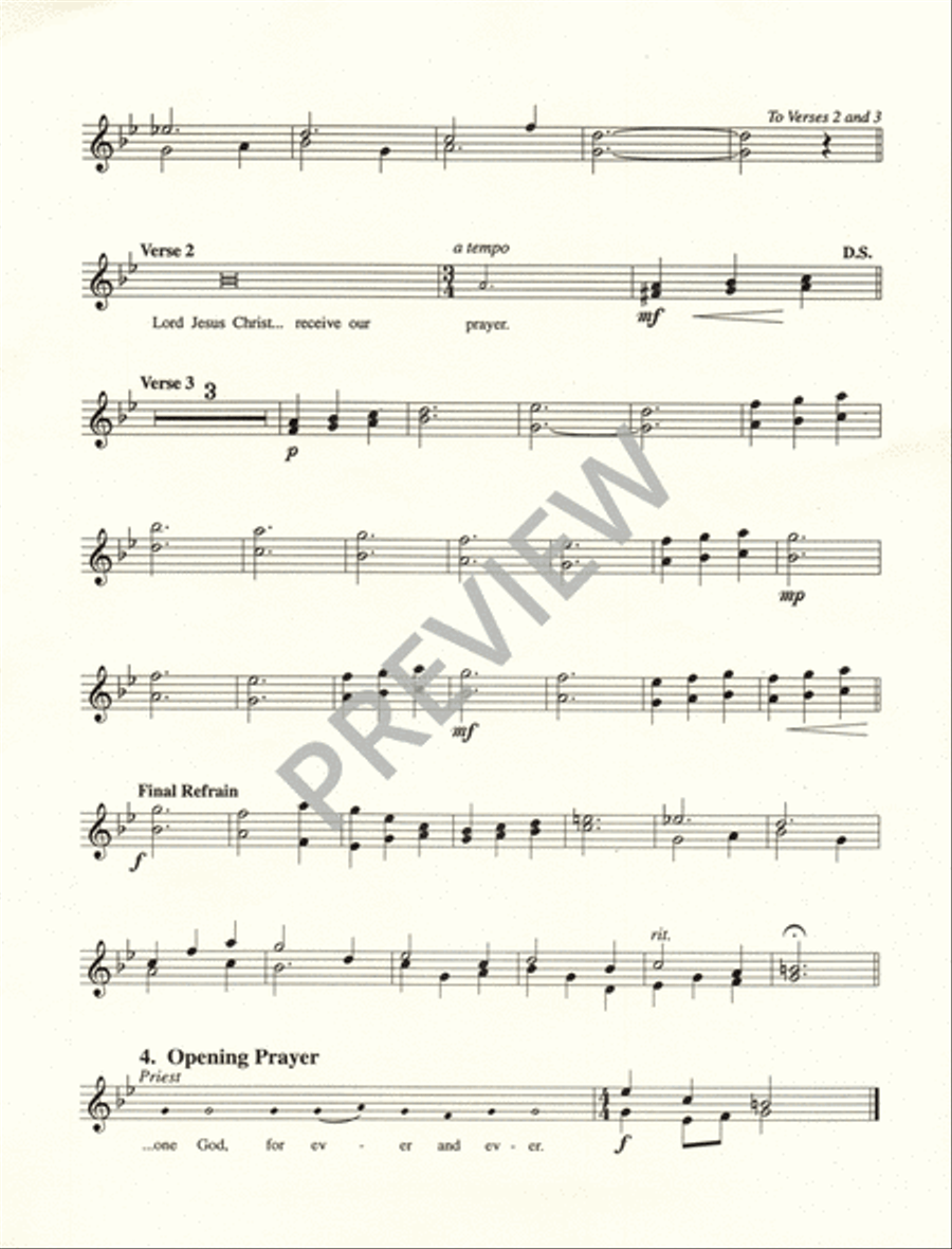 Mass of Creation: Gathering Rite - Instrument edition C Instrument scores gallery preview page 2