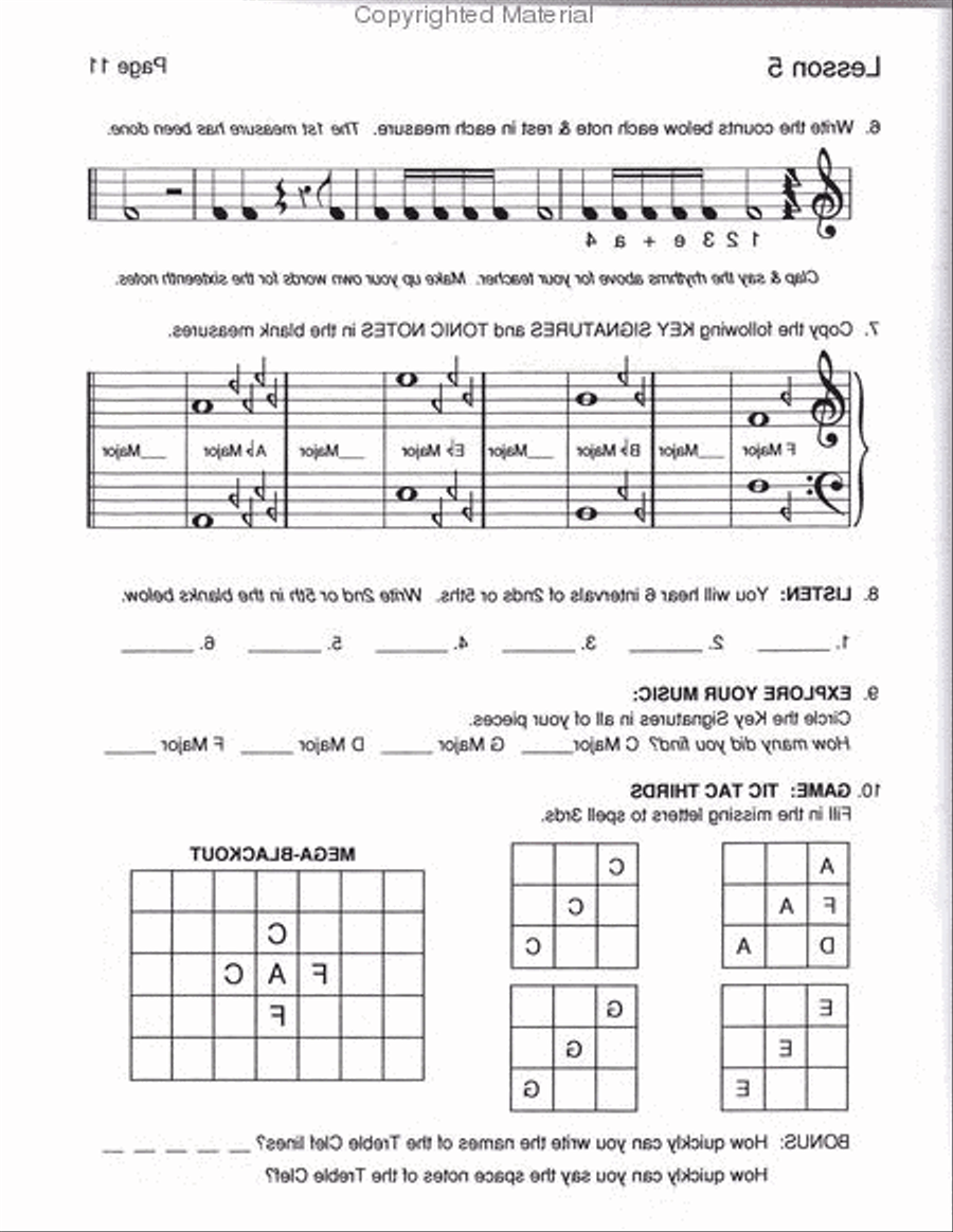 Just the Facts - Book 5 Activity Books scores gallery preview page 2