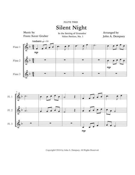 Silent Night (Flute Trio) image number null
