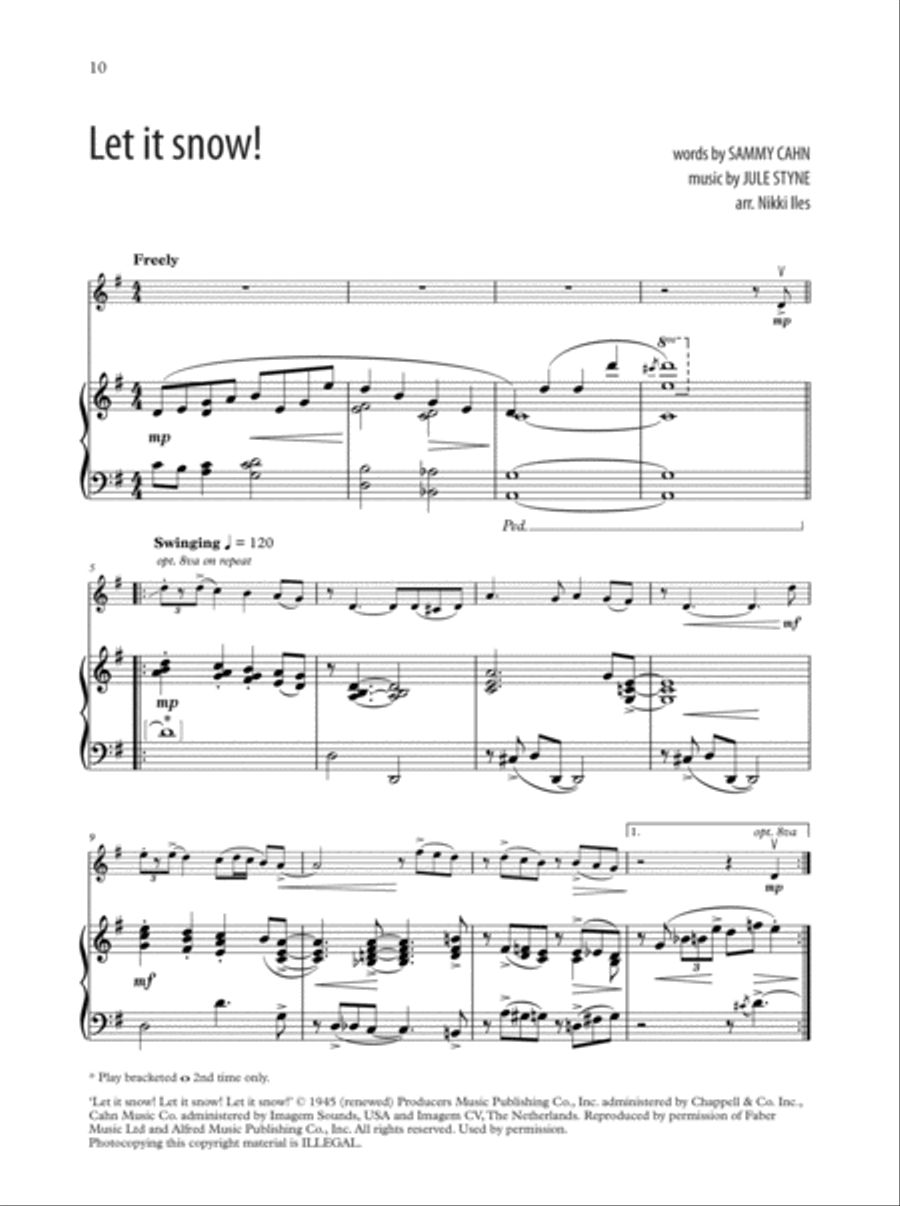 Violin Jazz on a Winter's Night + CD Violin Solo scores gallery preview page 3
