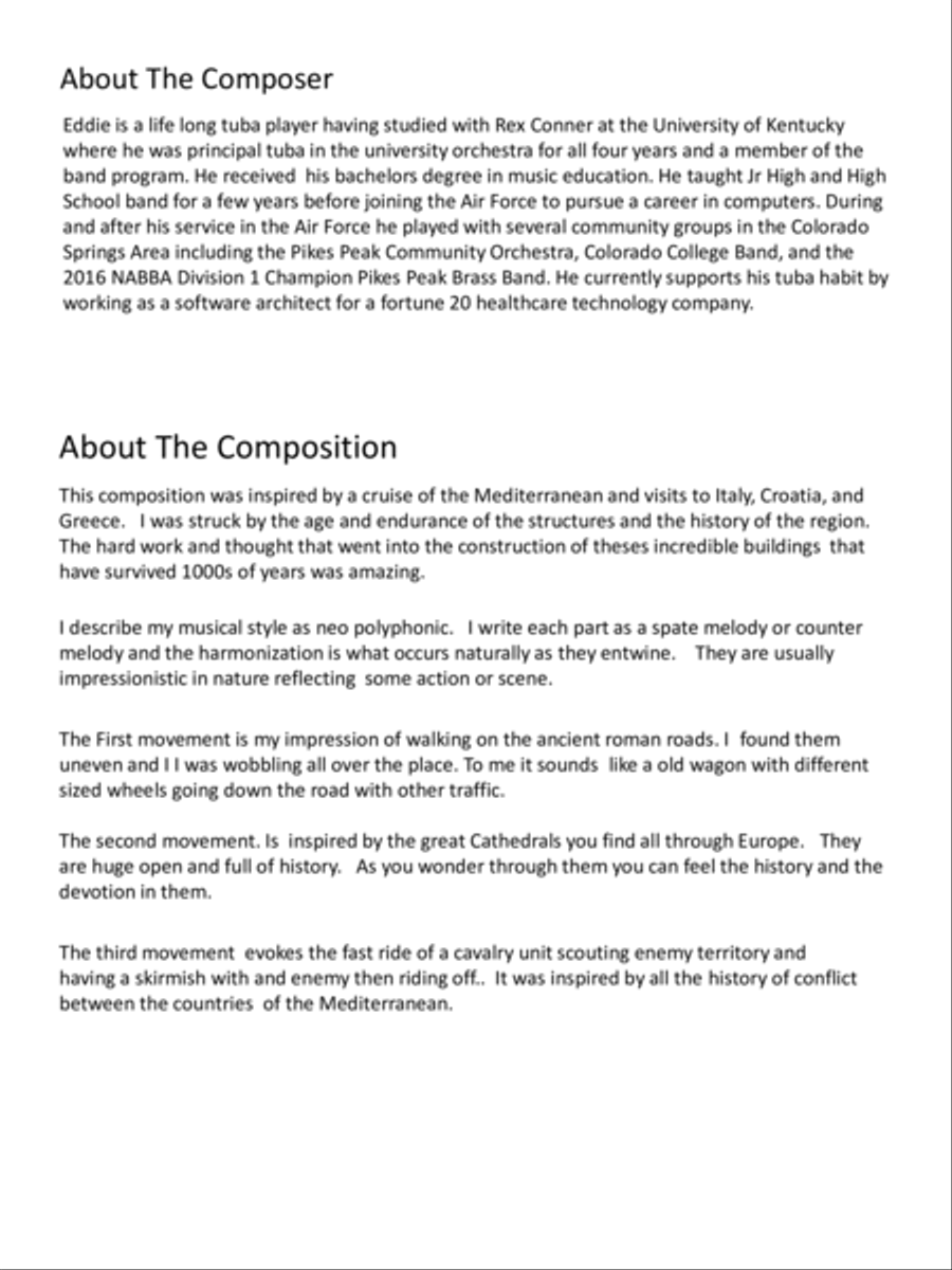 Journey to the Ancient World Brass Ensemble scores gallery preview page 2