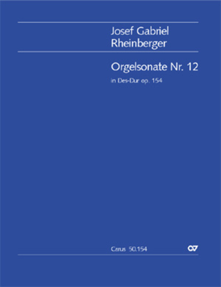 Book cover for Organ Sonata No. 12 in D flat major