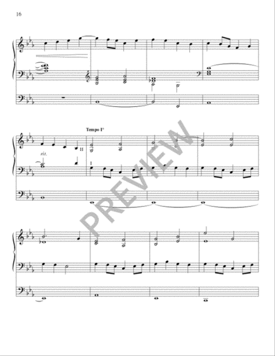 Ten Seasonal Hymn Tune Preludes for the Church Year Organ scores gallery preview page 17