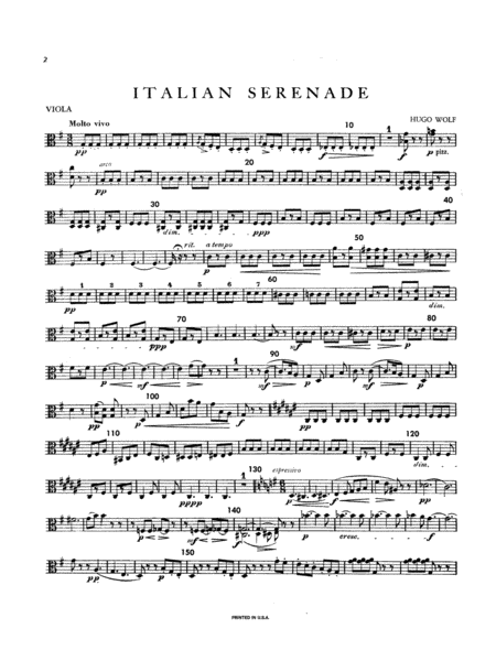 Italian Serenade: Viola