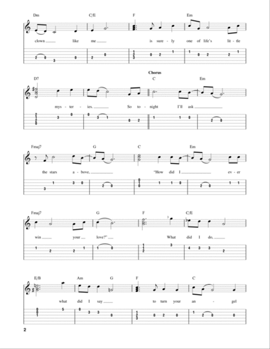 Angel Eyes Acoustic Guitar scores gallery preview page 2