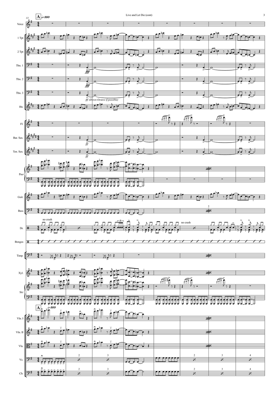 Live And Let Die Live And Let Die Jazz Ensemble scores gallery preview page 3