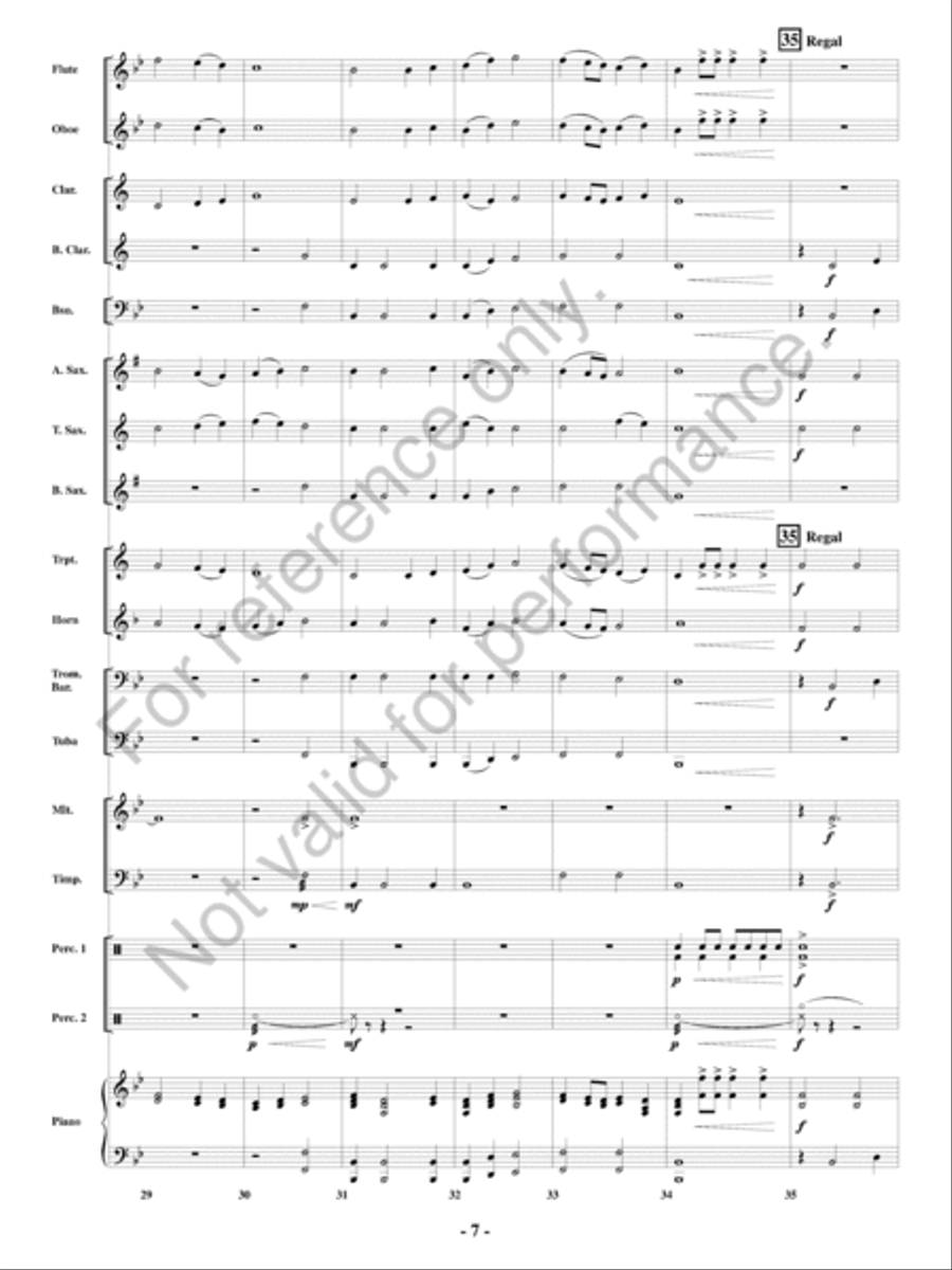 Reign Reign Concert Band scores gallery preview page 8