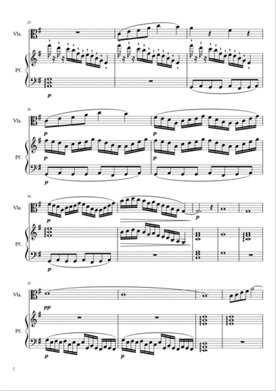 Capriccio per viola solo Viola Solo scores gallery preview page 2