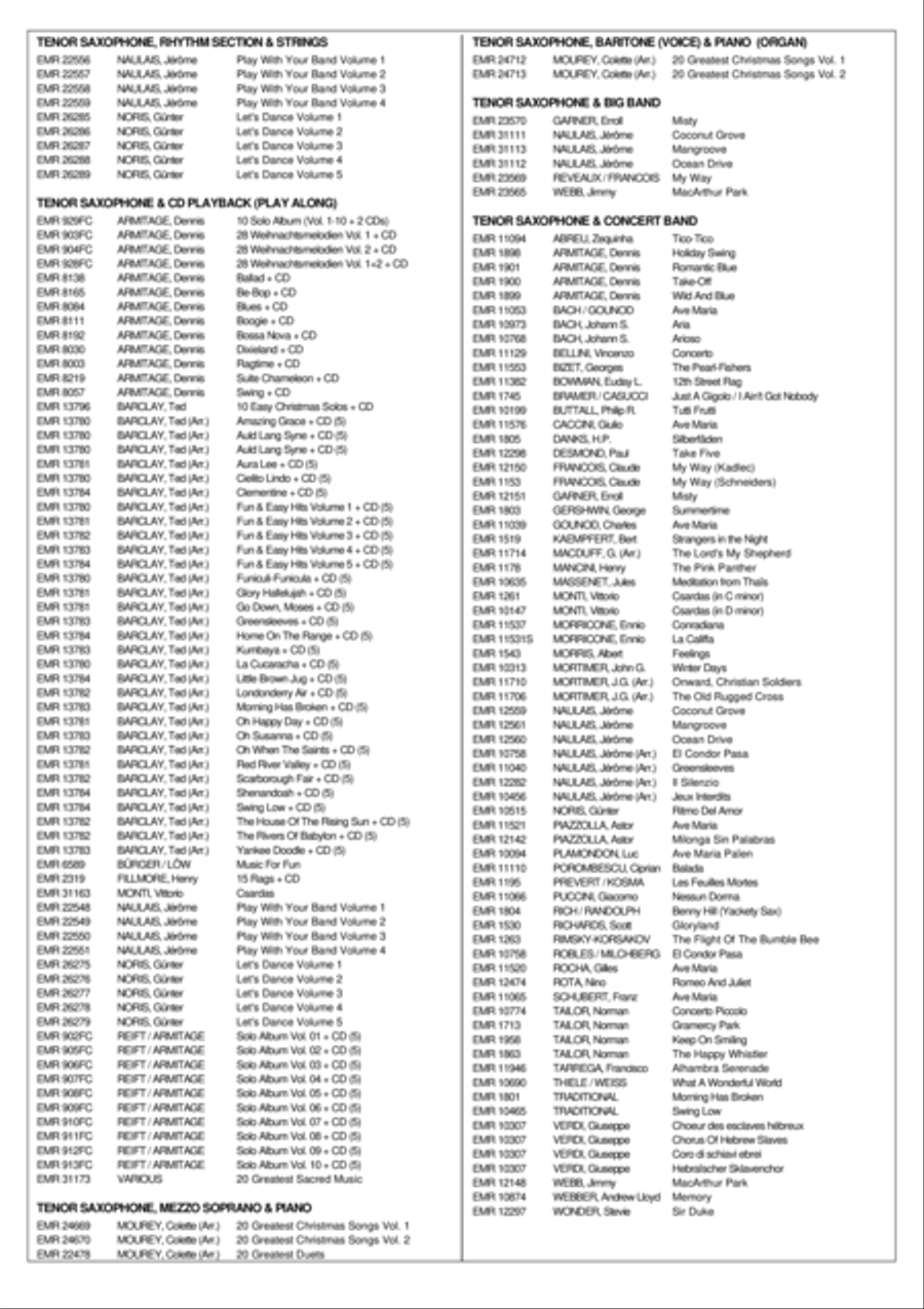 Sonata No. 2 Tenor Saxophone scores gallery preview page 7