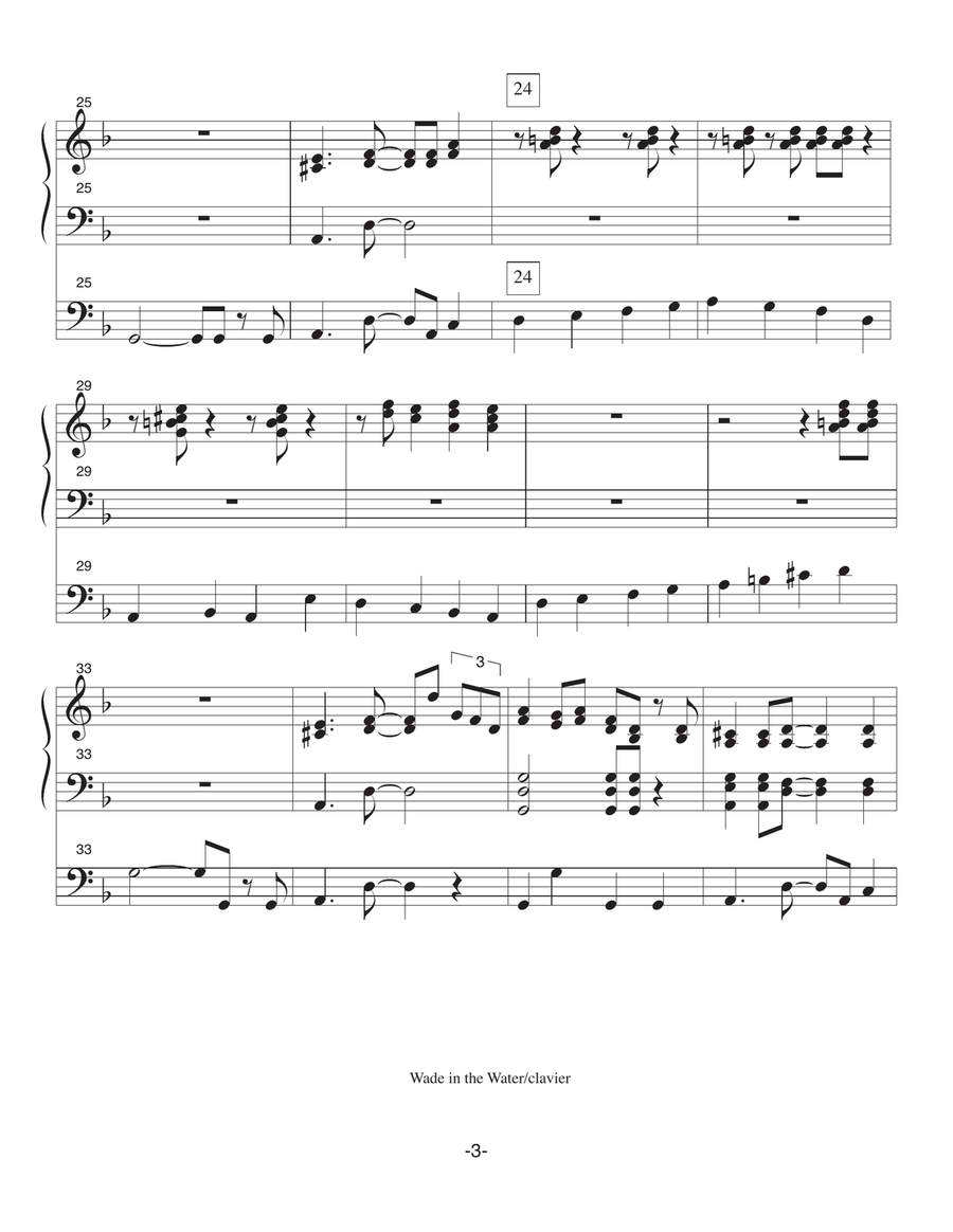 Wade In The Water Acoustic Guitar scores gallery preview page 3