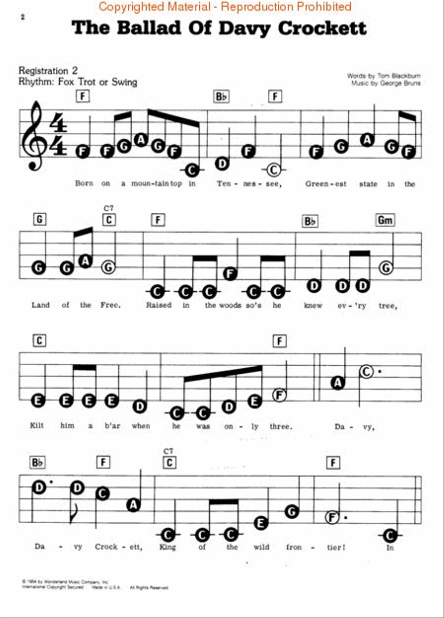 Disney Clasics Electronic Keyboard scores gallery preview page 3