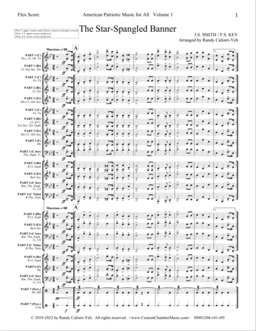 American Patriotic Music for All, Volume 1 (Flexible Ensemble) image number null