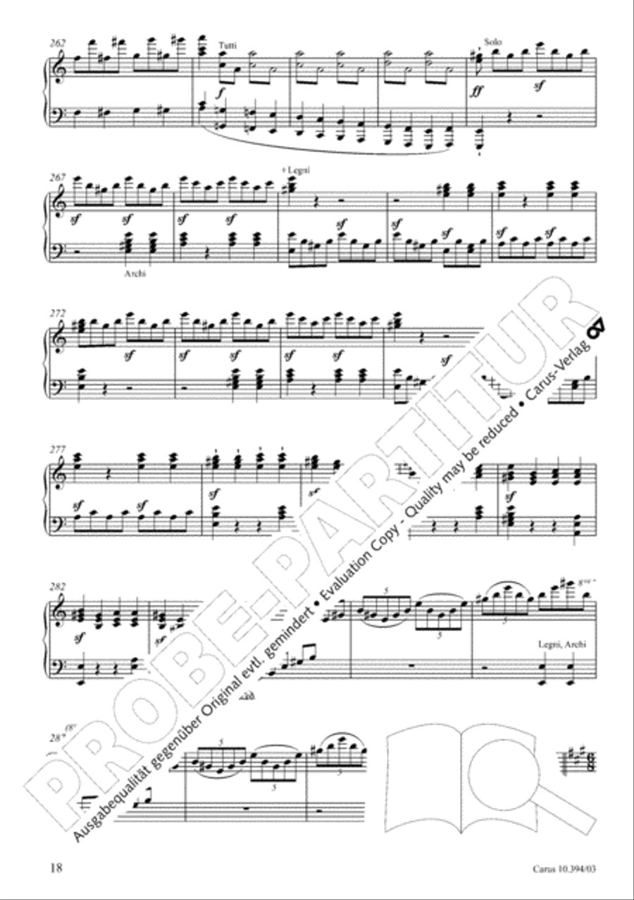 Fantasia for piano, choir and orchestra SSATB scores gallery preview page 19