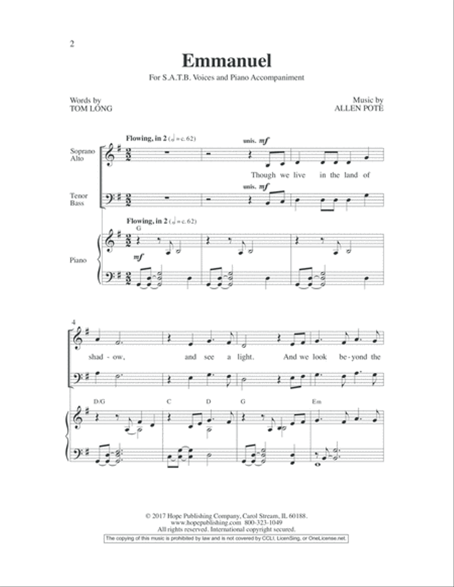 Emmanuel 4-Part scores gallery preview page 2
