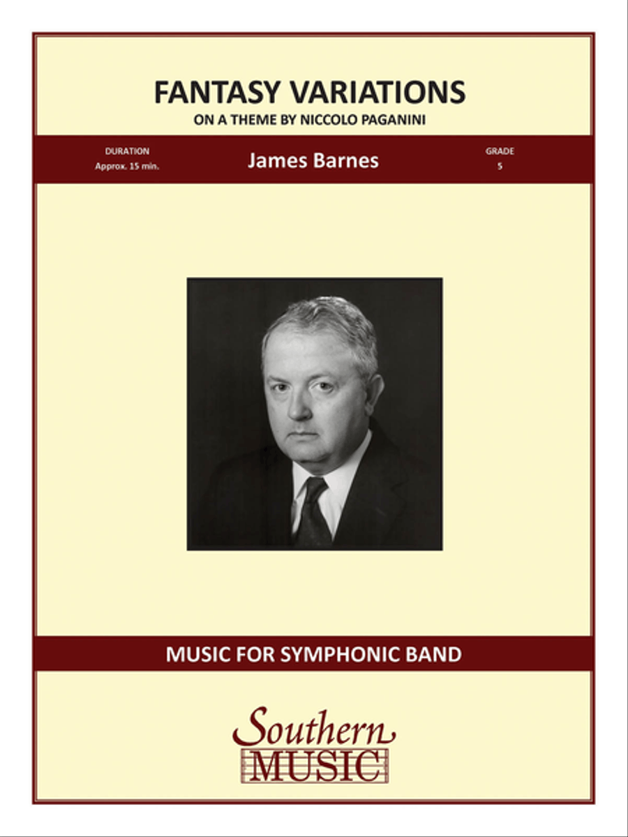 Fantasy Variations on a Theme of Paganini Concert Band scores gallery preview page 1