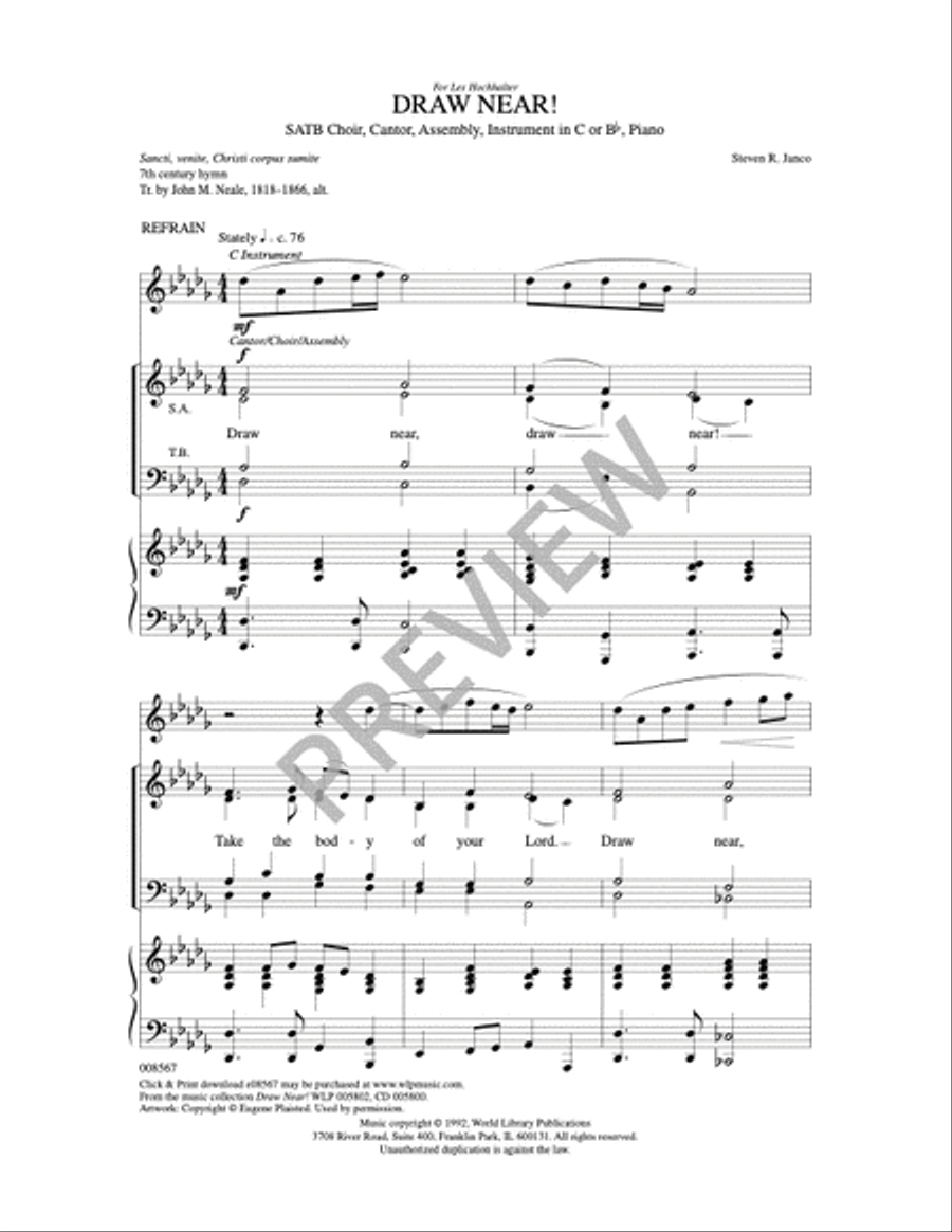 Draw Near! 4-Part scores gallery preview page 2
