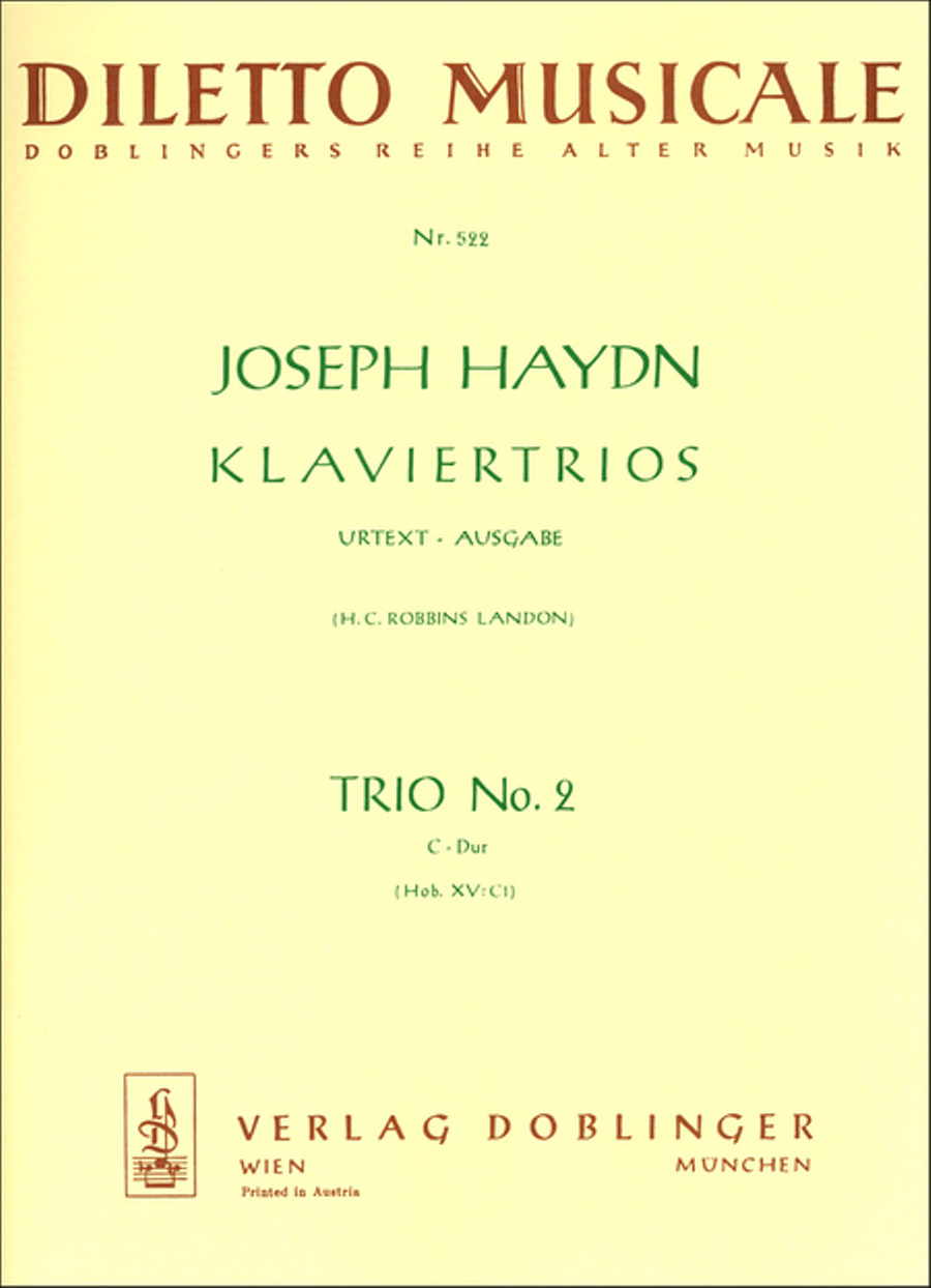 Klaviertrio Nr. 2 C-Dur Piano Trio scores gallery preview page 1