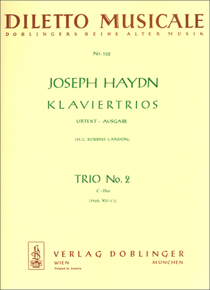Book cover for Klaviertrio Nr. 2 C-Dur