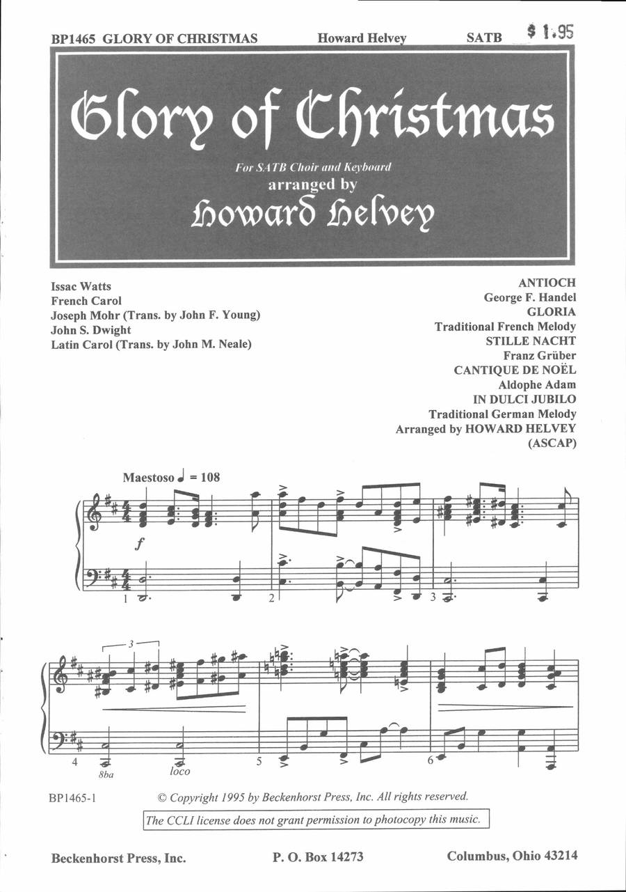 Glory of Christmas 4-Part scores gallery preview page 2