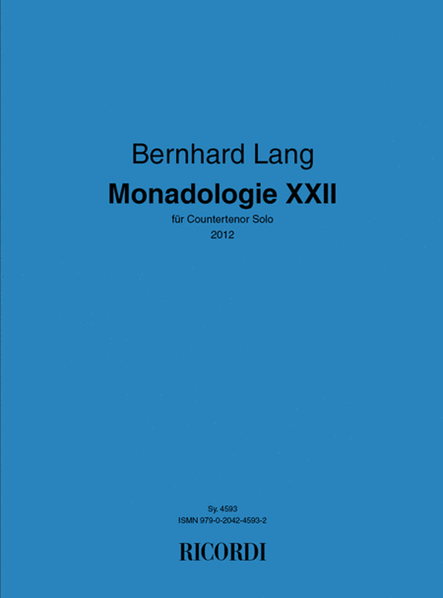 Monadologie XXII