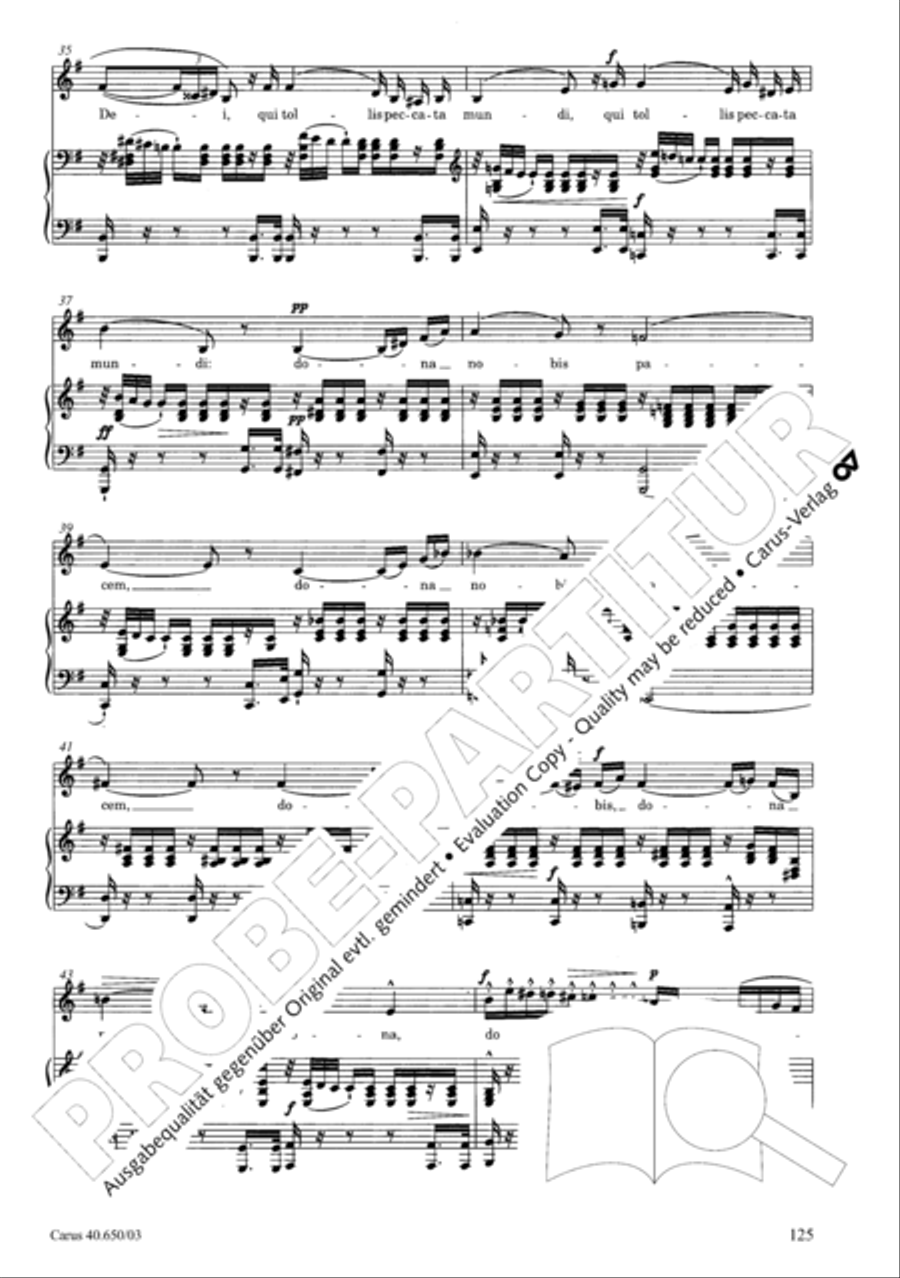 Petite Messe solennelle 4-Part scores gallery preview page 128