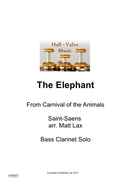 The Elephant from The Carnival of the Animals (Bass clarinet and Piano) image number null