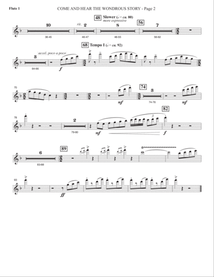 Sacred Places - Flute 1 Choir scores gallery preview page 5