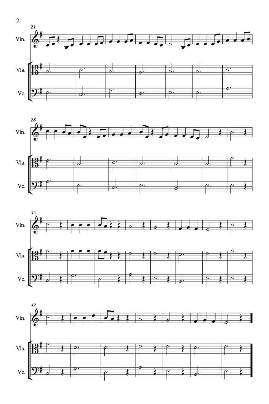 Pirates Of The Caribbean Pirates Of The Caribbean String Trio scores gallery preview page 2