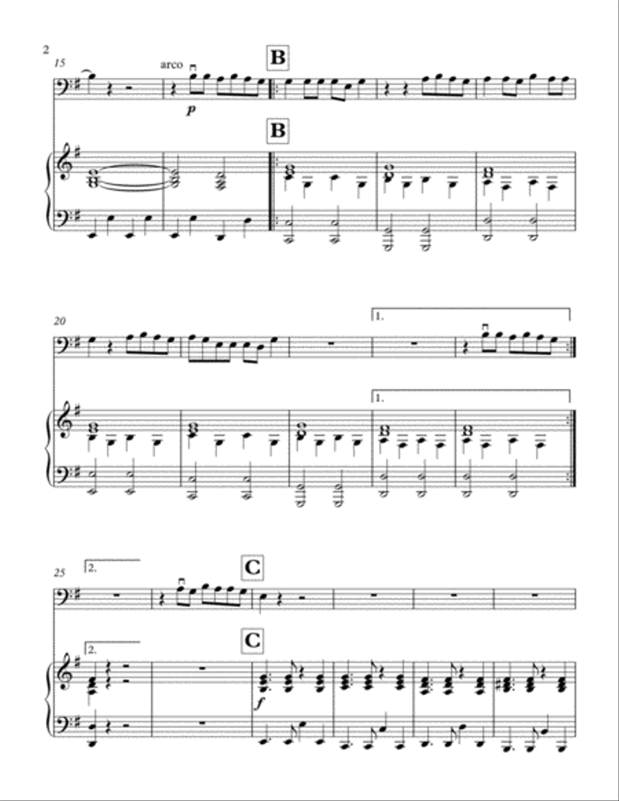 Let Her Go Double Bass scores gallery preview page 3