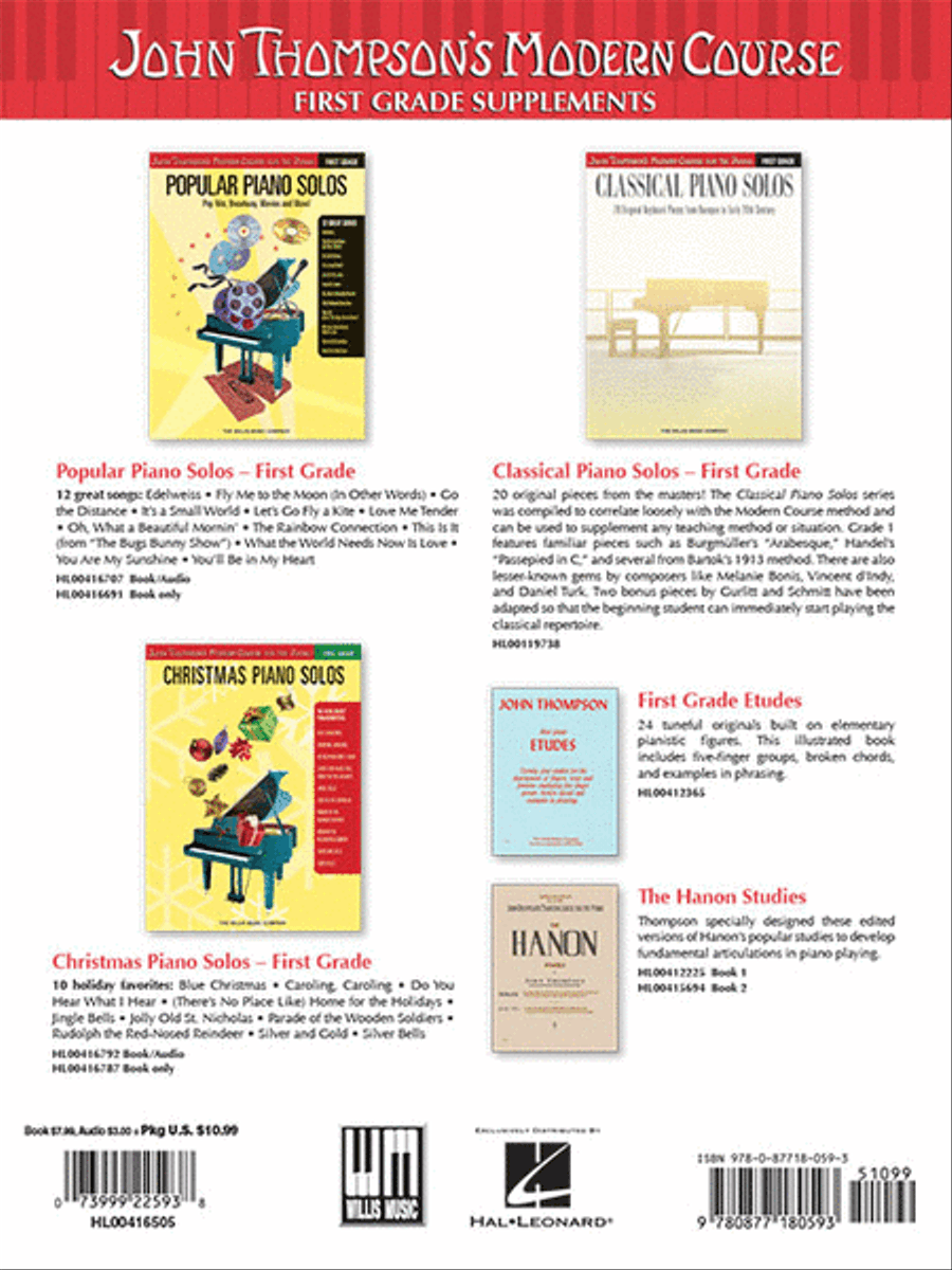 John Thompson's Modern Course for the Piano – First Grade (Book/Audio) Piano Method scores gallery preview page 7