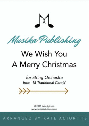 Book cover for We Wish You A Merry Christmas - String Orchestra