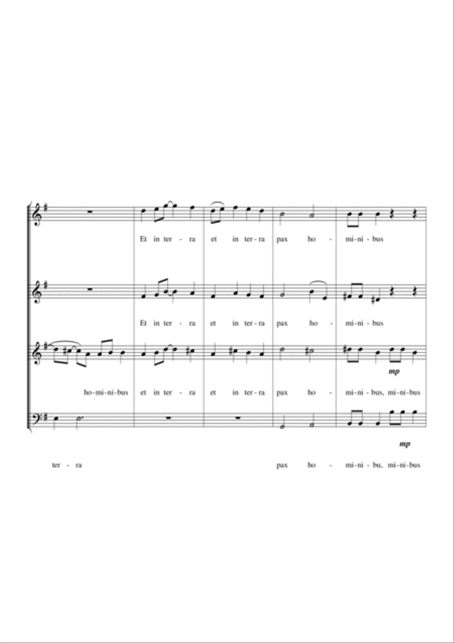 Gloria! Gloria! 4-Part scores gallery preview page 4