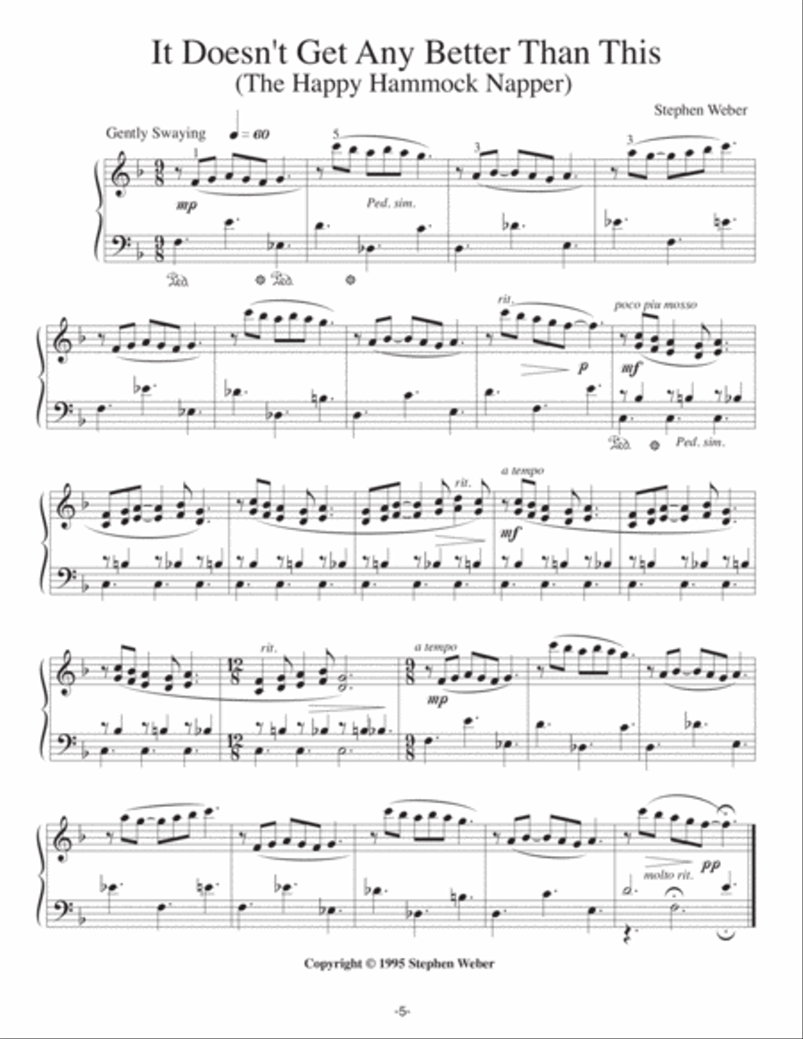 Vignettes for Piano Solo Piano Solo scores gallery preview page 6