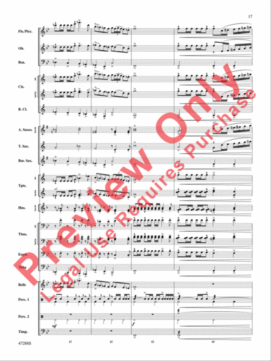 Riverside Overture Concert Band scores gallery preview page 18