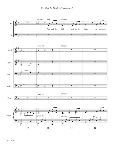 We Walk by Faith - Brass and Timpani Score/Parts