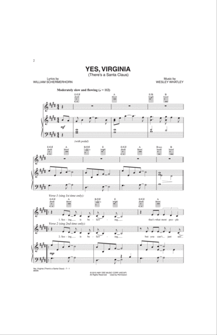 Yes, Virginia (There's a Santa Claus) Small Ensemble scores gallery preview page 2