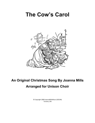 Book cover for The Cows' Carol (Unison Choir)